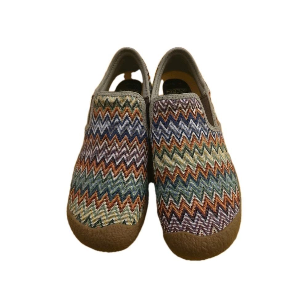 KEEN Slip On Shoes Womens 10 Wide Woven Zig Zag Comfort Casual